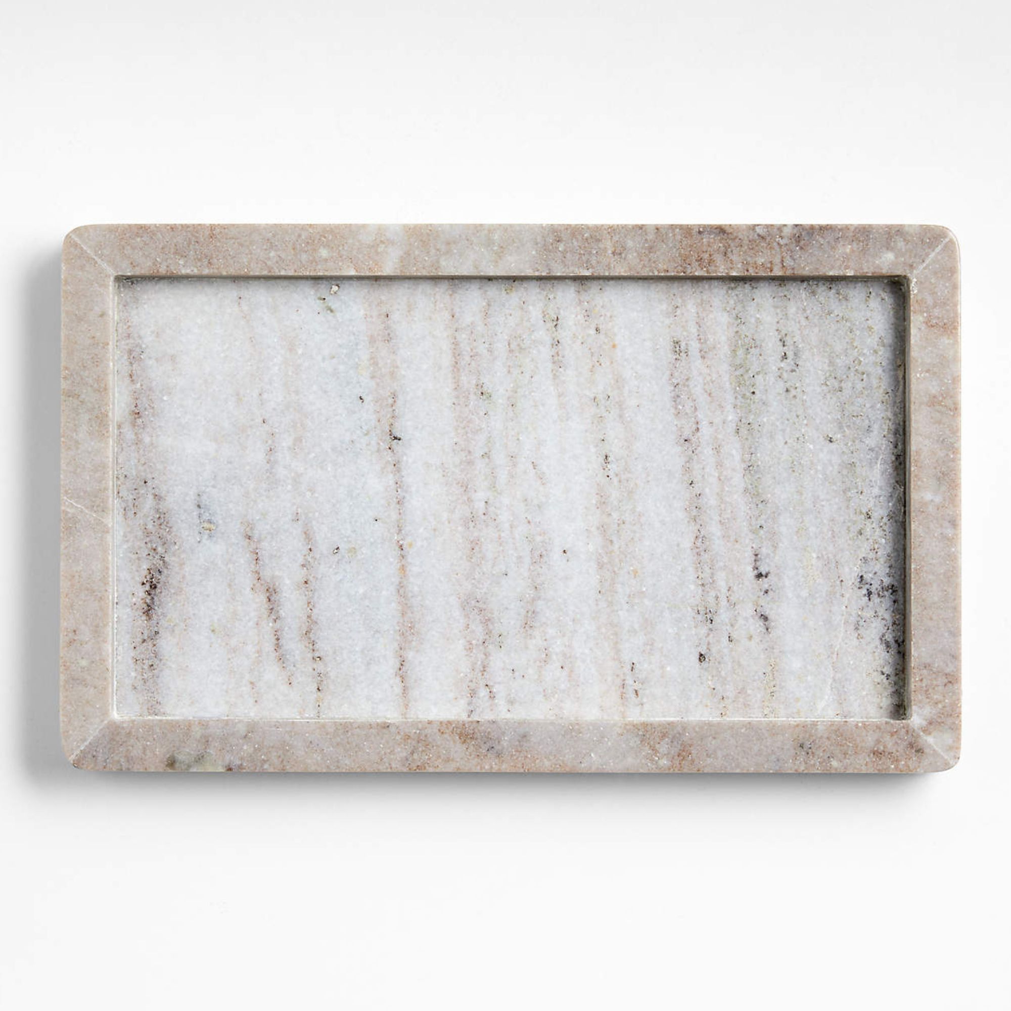 Tuscan Kitchen Marble Rectangular Tray 8.5&quot; x 14&quot;