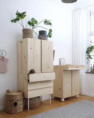 Ikea Ivar hacks nursery furniture