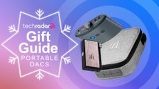 Two iFi DACs beside a carry case next to the words gift guide