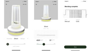 the app to control the Millo Smart Portable Blender