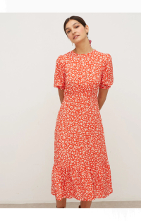 Nobody's Child Floral Puff Sleeve Midaxi Tea Dress: £49