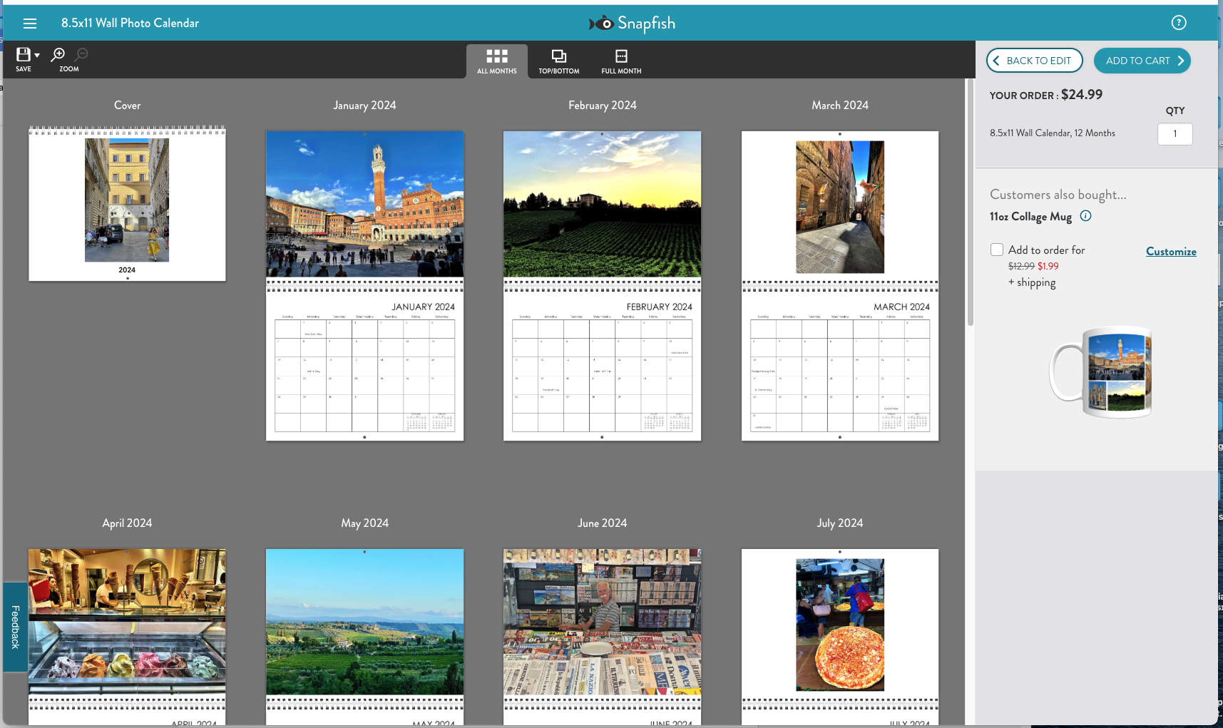 Snapfish calendars software