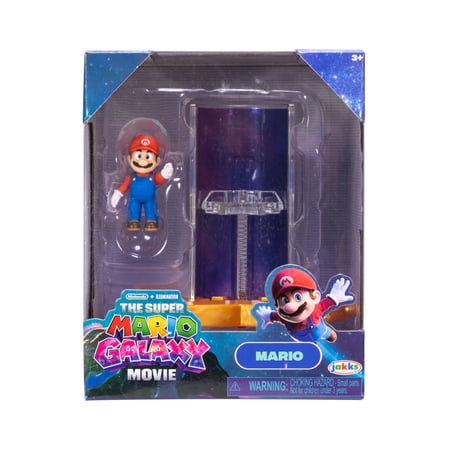 The Super Mario Galaxy Movie 1.5 Inch Action Figure With Star Launcher Accessory - Mario
