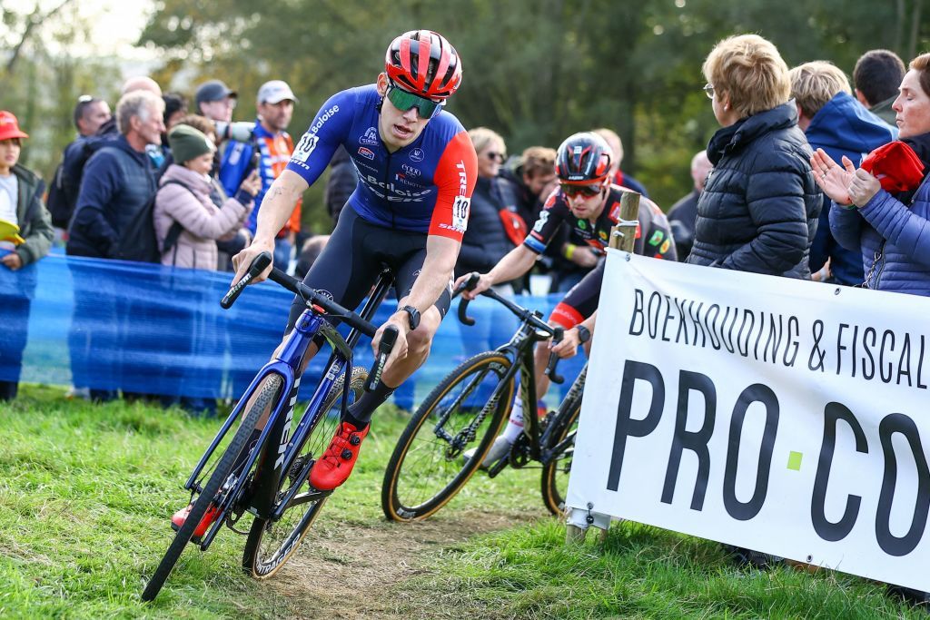 Pim Ronhaar (Trek Baloise Lions) during men&#039;s elite race at 2022 Koppenbergcross, where he finished fifth