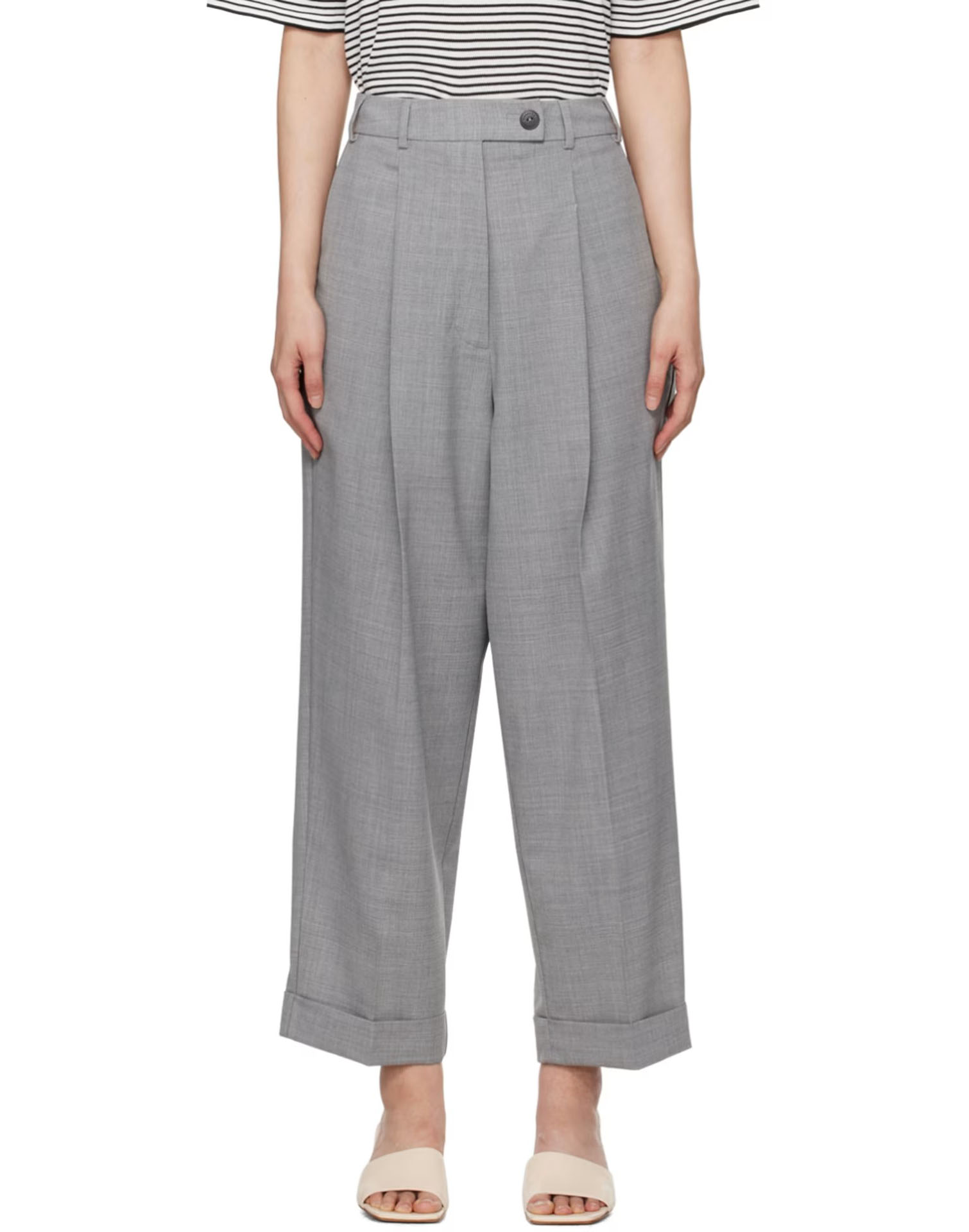 Cordera, Gray Tailoring Masculine Trousers