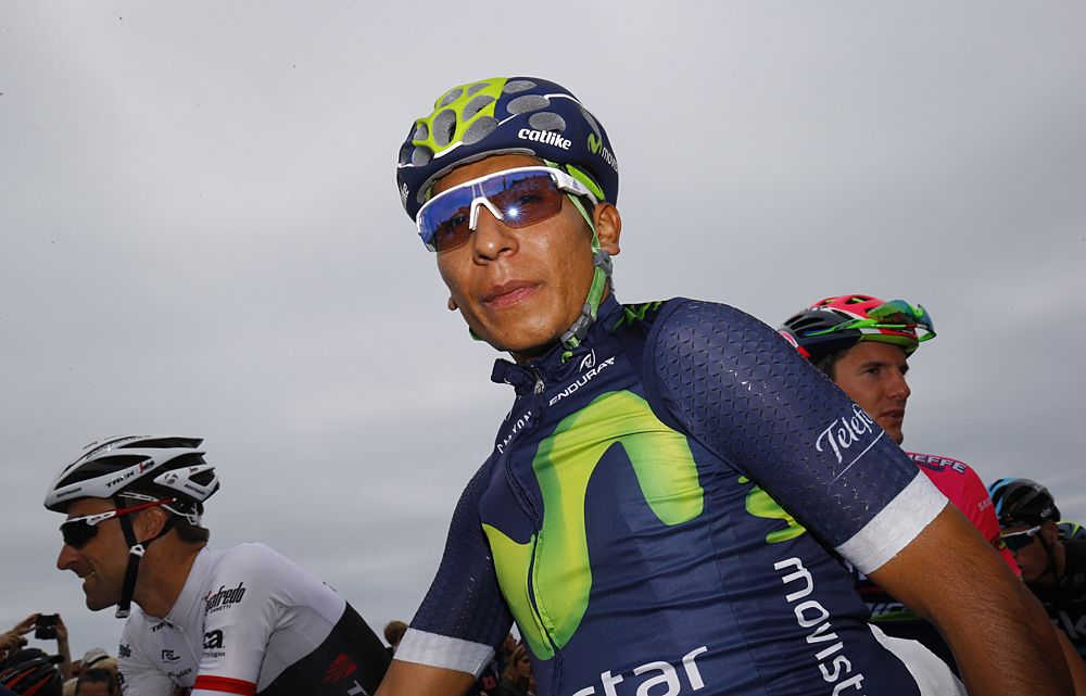 Nairo Quintana at the start of stage 3