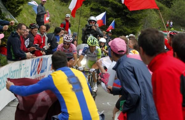 Vincenzo Nibali's duel with Alberto Contador delighted the home fans.