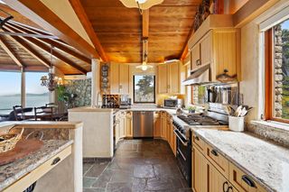 Kim Novak's house rustic kitchen