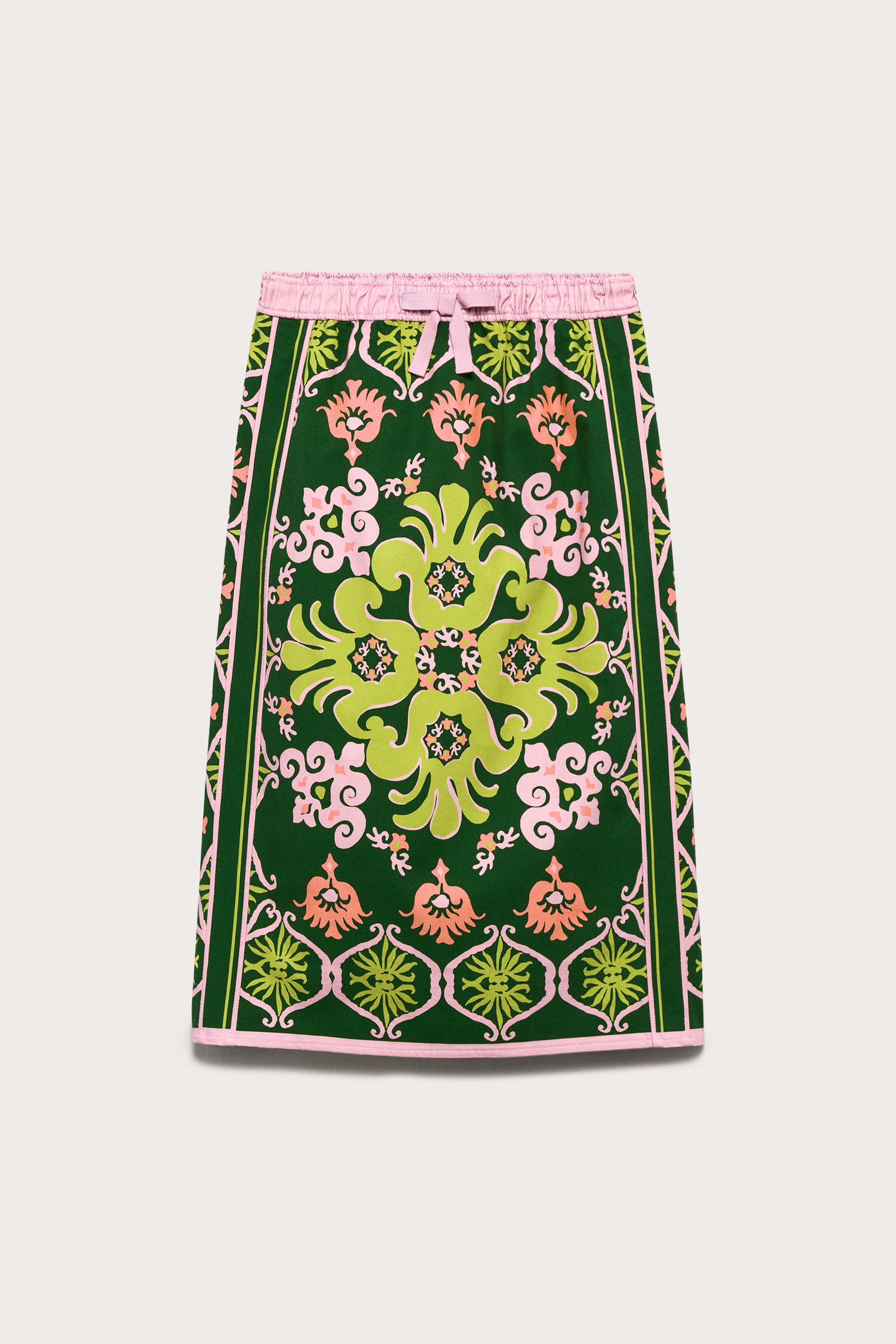 Limited Edition Printed Midi Skirt - Printed - Xs
