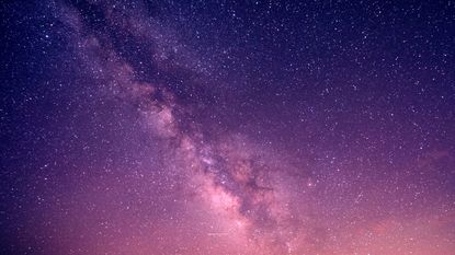 Starry sky at night, mono lake, california, usa