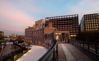 The exterior of Tom Dixon's new office in Kings Cross, The Coal Office