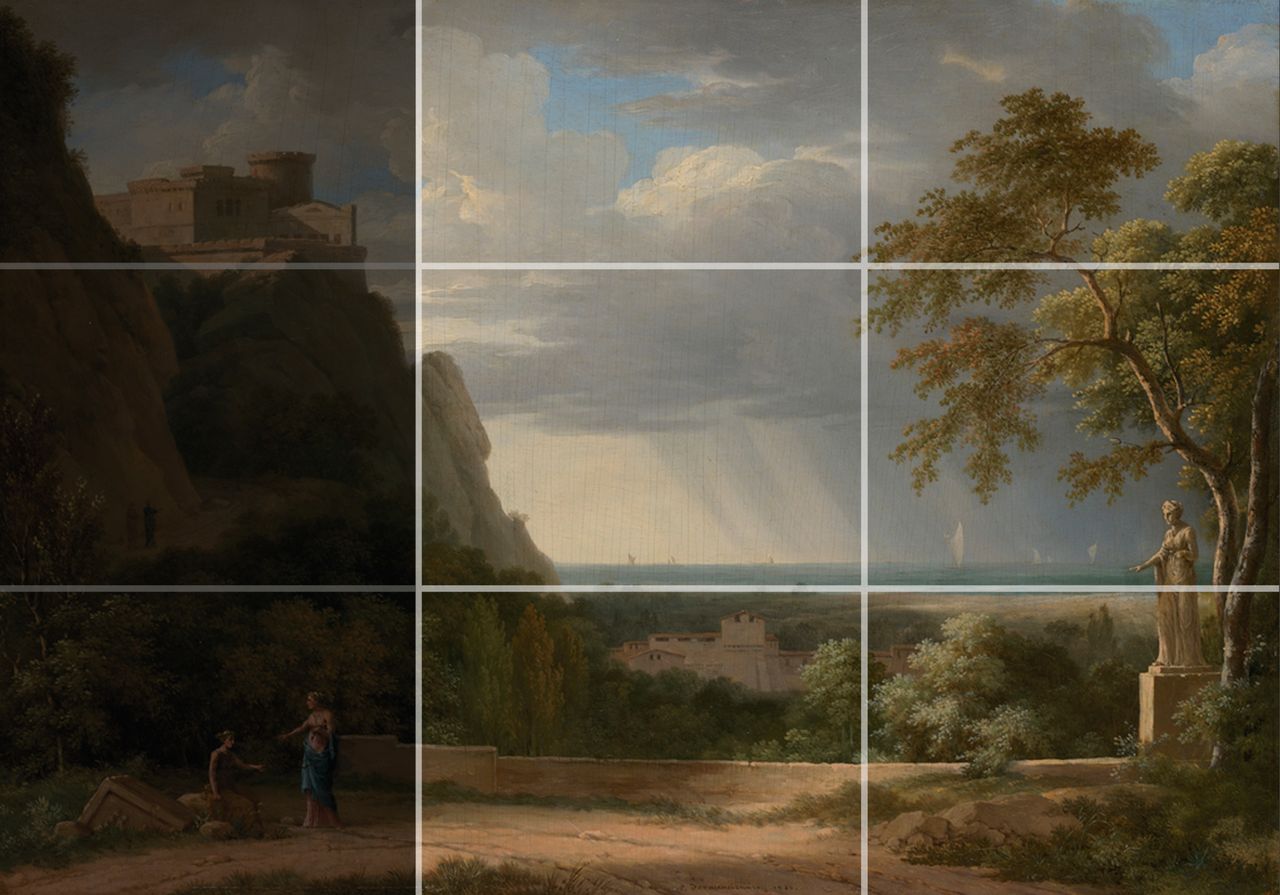Here the rule of thirds neatly dictates the layout of this landscape