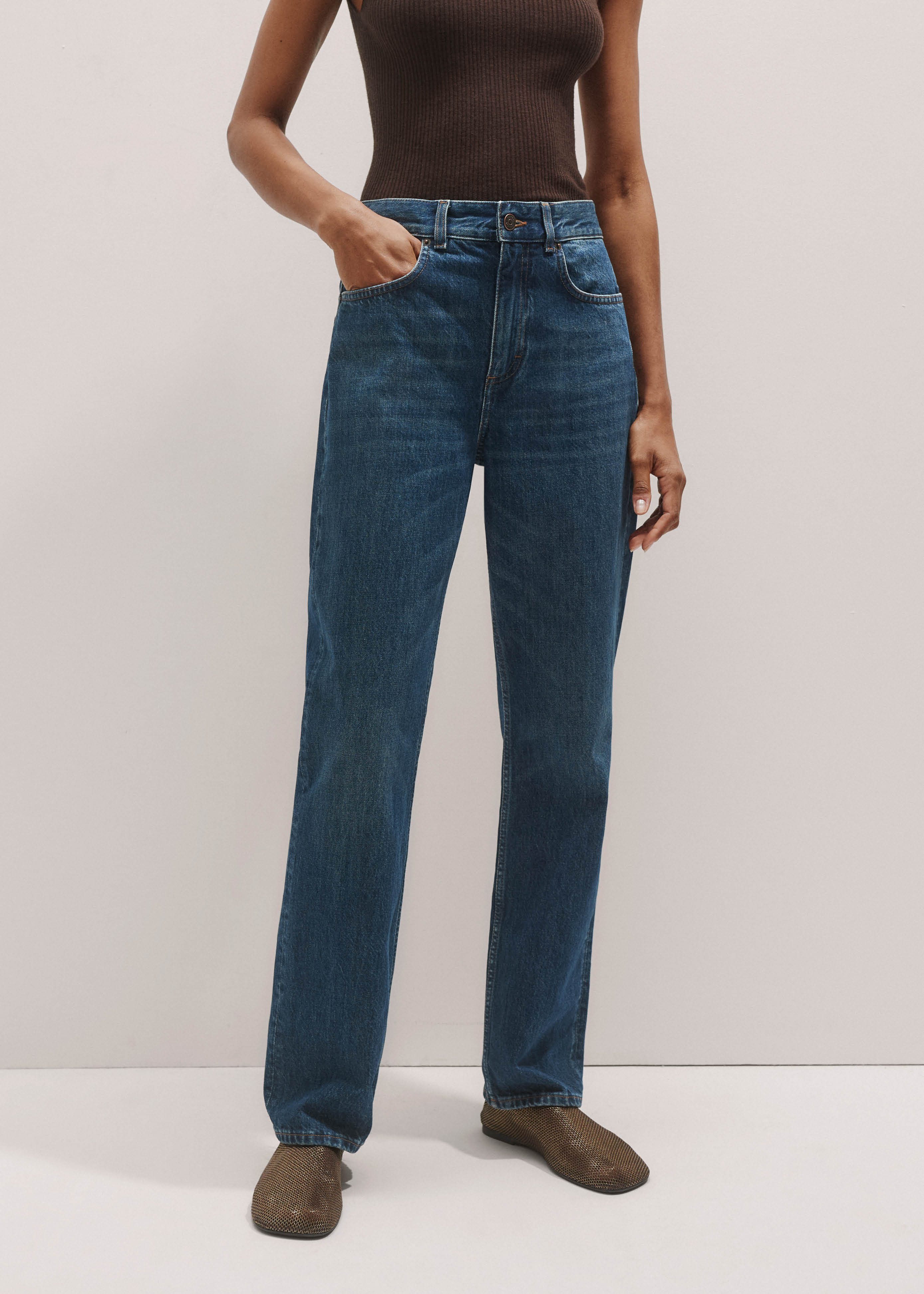 Full-Length Straight Jean