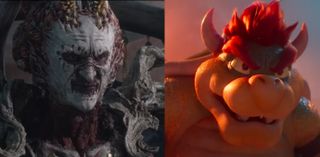 Face of Baal side by side with face of bowser