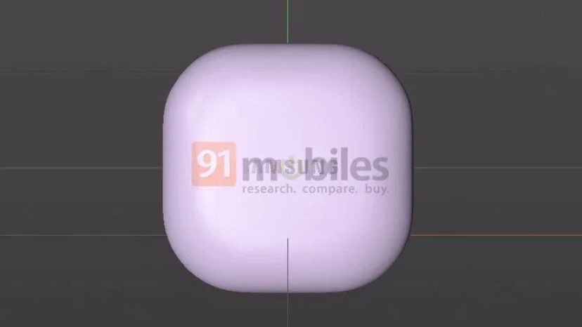 Samsung Galaxy Buds 2 Pro 3D renders in white