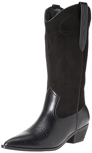 The Drop Women's Ace Midshaft Western Boot Black, 11