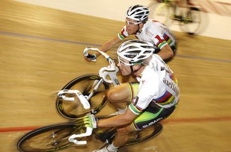 World Madison champions Leigh Howard and Cameron Meyer race in Berlin