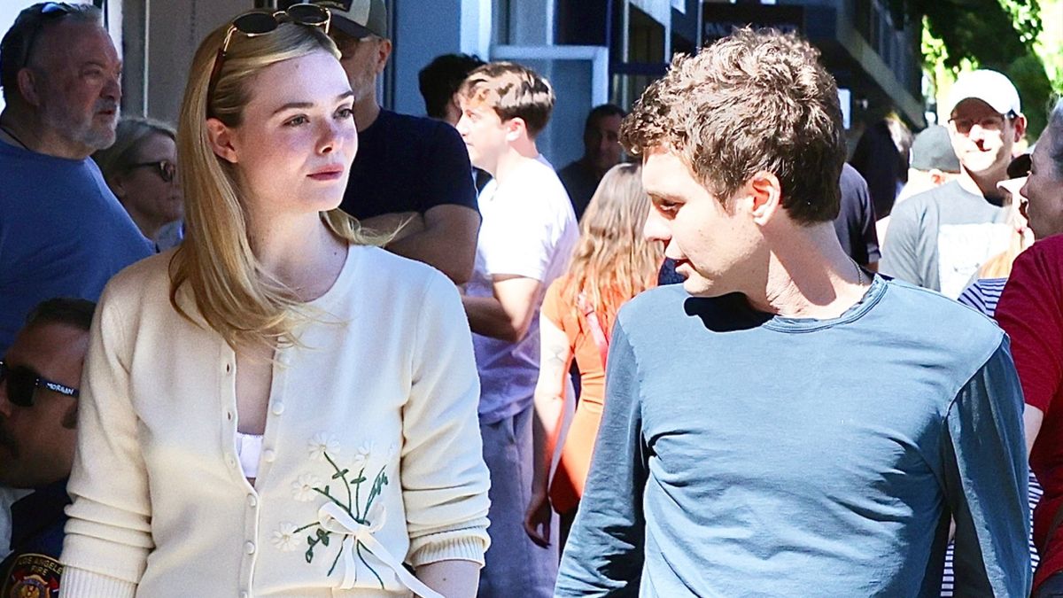 Forget Tank Tops—Elle Fanning Knows This Transitional Basic Looks Better With Spring's Biggest Skirt Trend