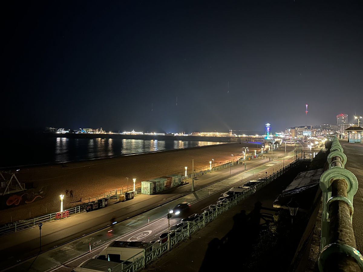 iPhone 14 Pro Max camera sample pier night