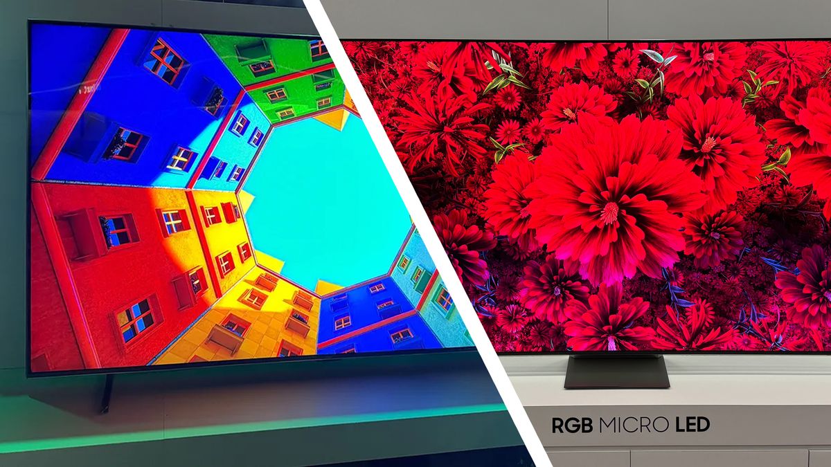 Hisense and Samsung TV sets with RGB backlights on show at CES 2025