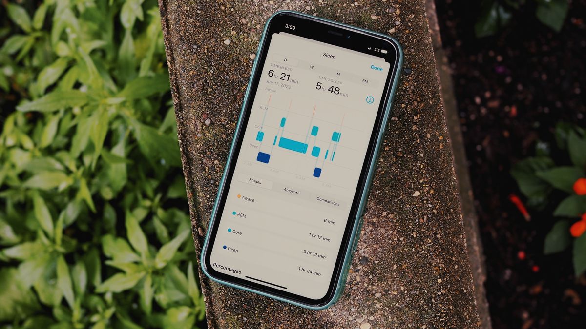 Sleep Stage Data In Health App iOS 16