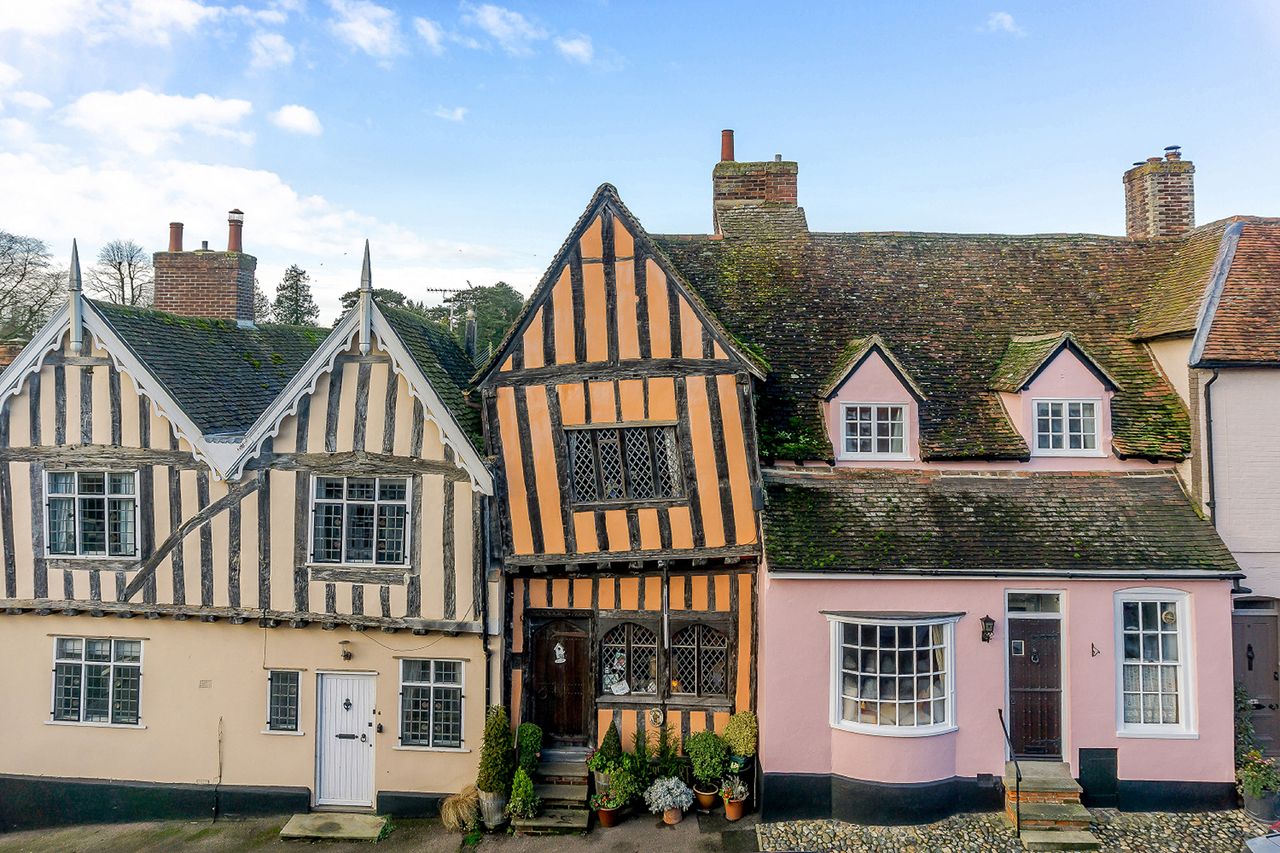 The Crooked House in Lavenham, the picturesque village made (more) famous by the Harry Potter films.