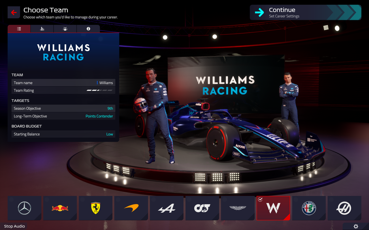 f1 manager williams