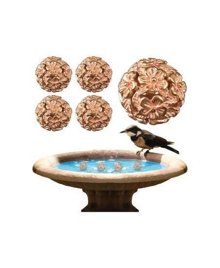 Decorative Copper Bird Bath Balls