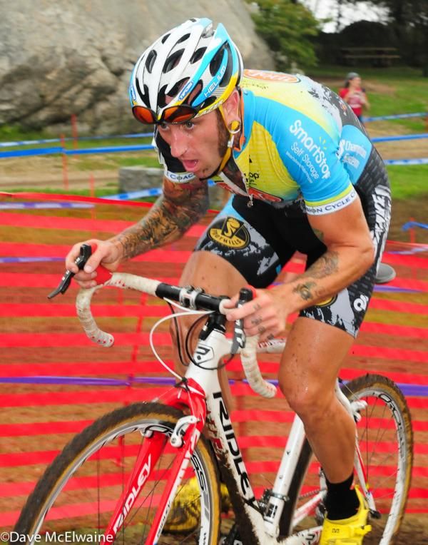 Adam Myerson (Smartstop/MOB) hammering an uphill