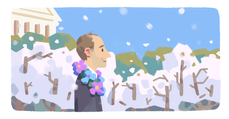 Google Doodle vinh danh Frank Kameny, nhà hoạt động thiên văn học, cho Tháng Tự hào