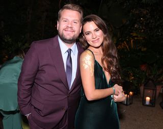 James Corden and Melia Kreiling attend the "Mammals" red carpet premiere