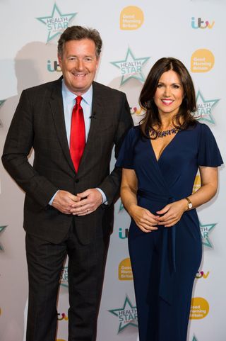 Piers Morgan with his former Good Morning Britain co-host, Susanna Reid