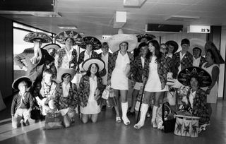 Emms’ mother Janice (circled) at the 1971 World Cup