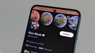 Elon Musk Twitter account