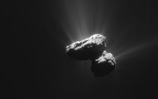 comet 67P Tumbles Through Space
