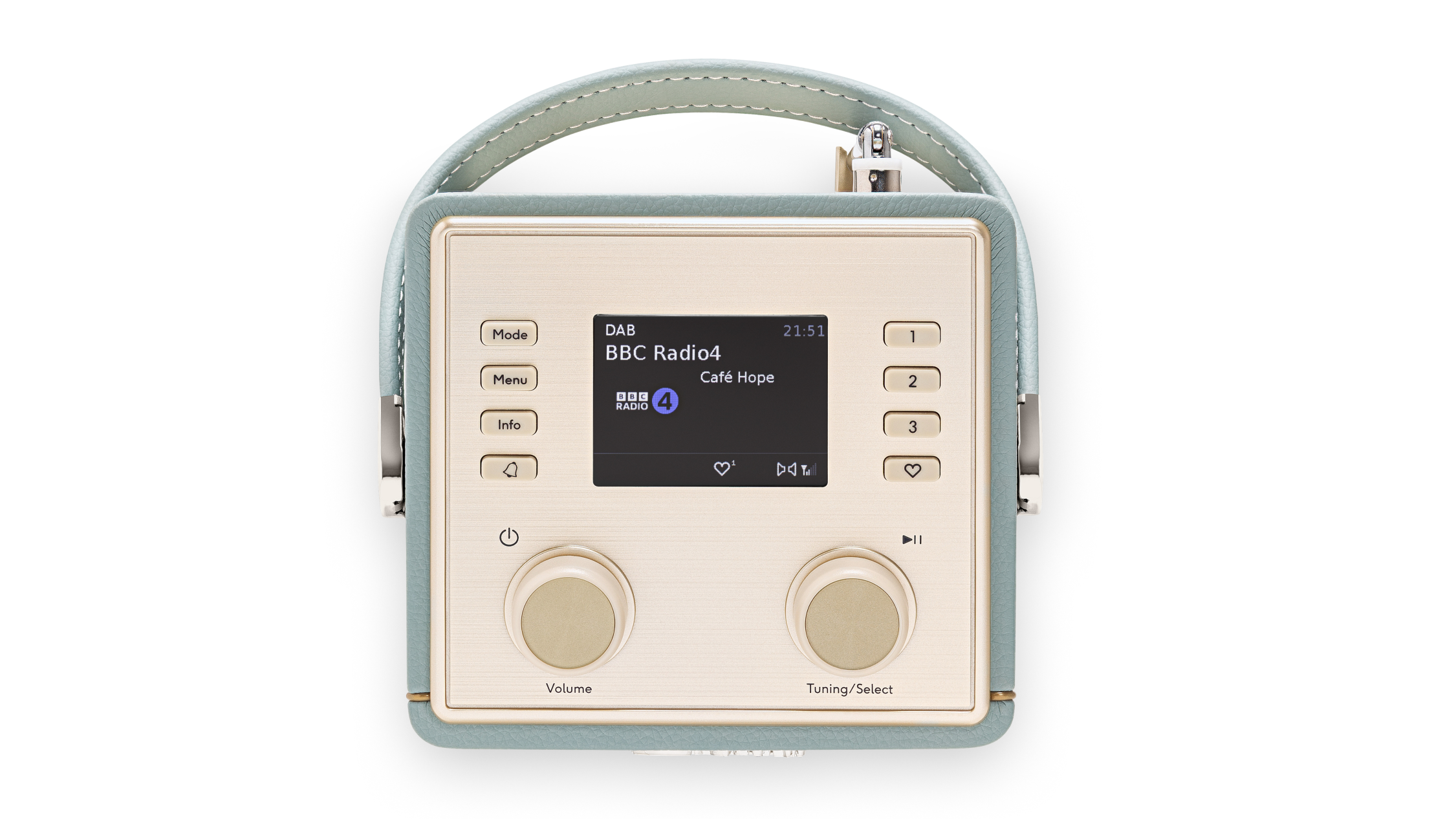 Roberts Revival Mini 2 top panel display and buttons
