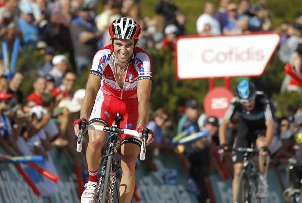 Joaquim Rodriguez (Katusha) got the better of Contador on Puerto de Ancares