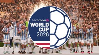TechRadar World Cup 2026 logo on an image of Argentina celebrating winning the 2022 World Cup