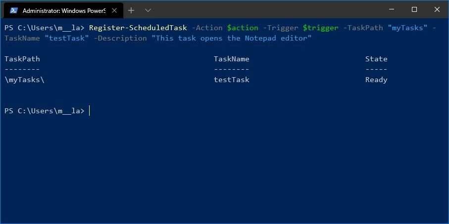 How To Create Scheduled Tasks With PowerShell On Windows 10 | Windows ...