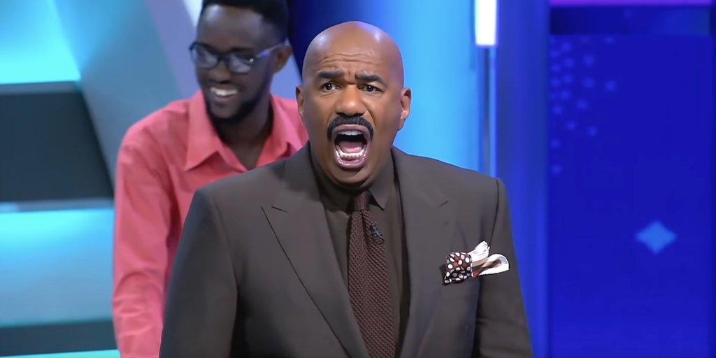 Steve Harvey Has A Hilarious Time Hosting Family Feud Africa In Video 