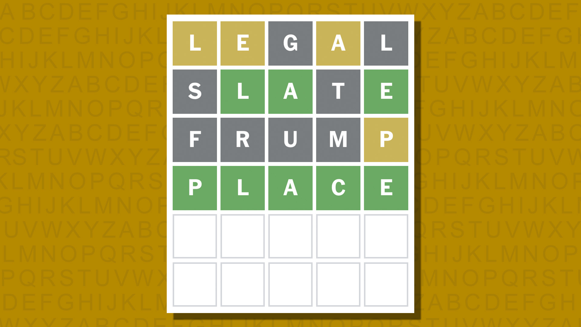 Ответ в формате Word для игры 964 на желтом фоне