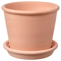 MUSKOTBLOMMA plant pot with saucer, IKEA