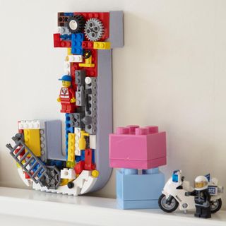 building block with white wall