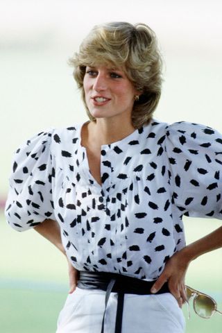 Princess Diana Hair - Princess Diana Watching A Polo Match In Cirencester - GettyImages 52117839