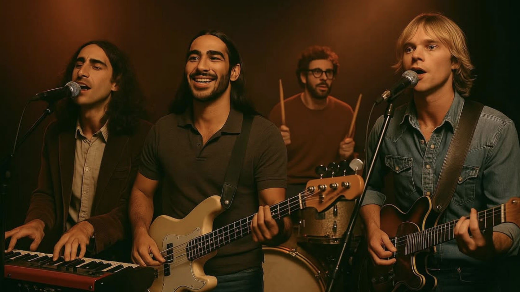 The Velvet Sundown playing 'live'