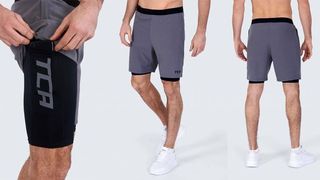 TCA 2-in-1 gym shorts