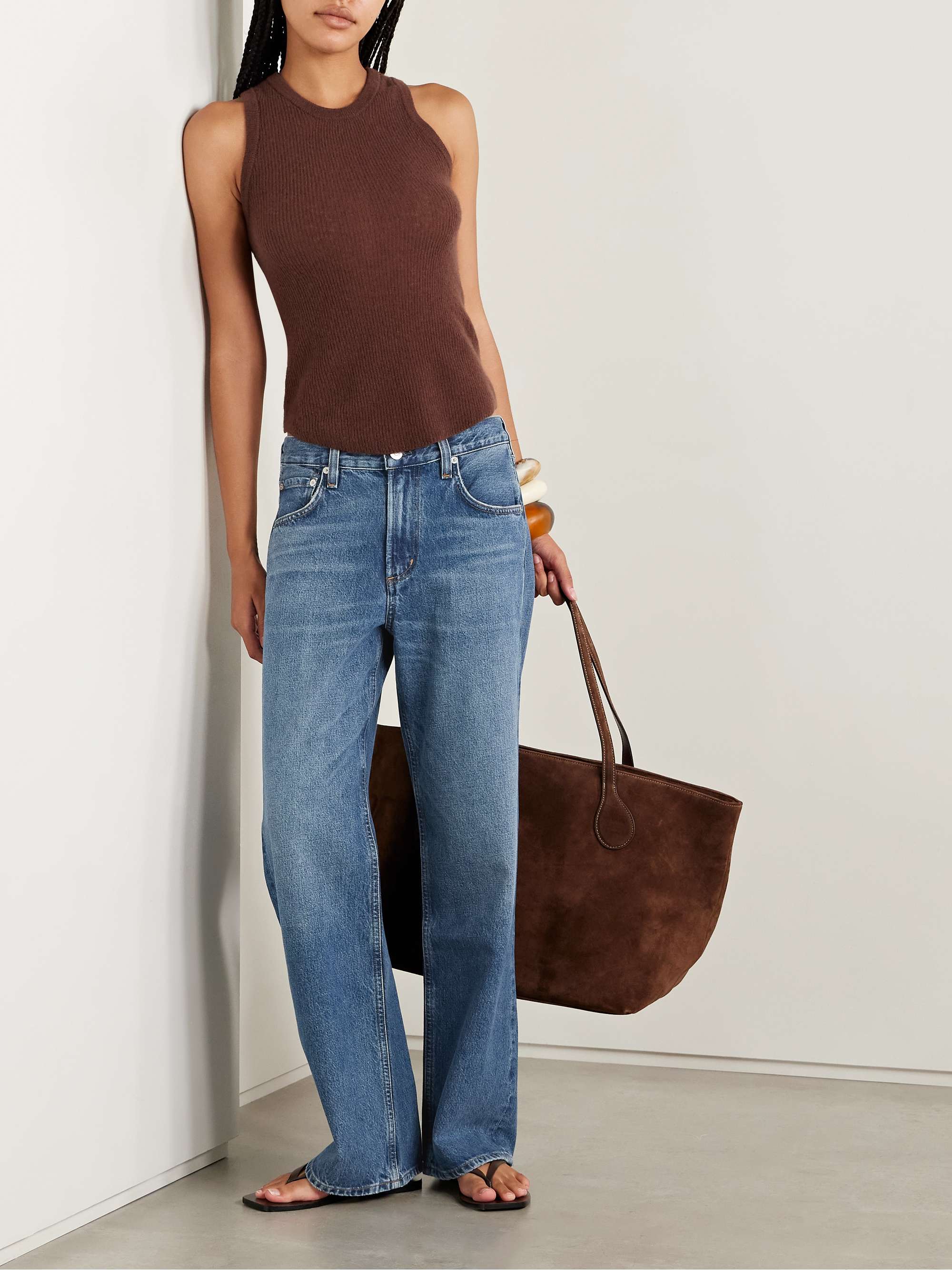 Lindz Low-Rise Straight-Leg Jeans