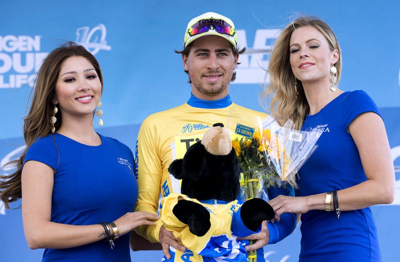 New race leader Peter Sagan (Tinkoff-Saxo)