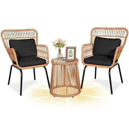 3-Piece Patio Conversation Bistro Set