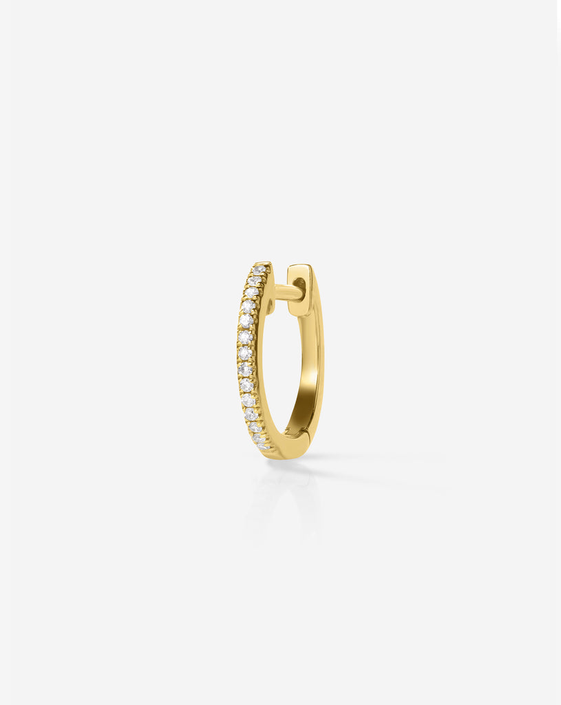 14k Yellow Gold / Single Huggie